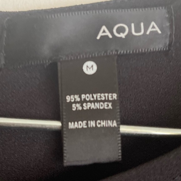 AQUA Long Sleeve Cold Shoulder Dress - Picture 9 of 9